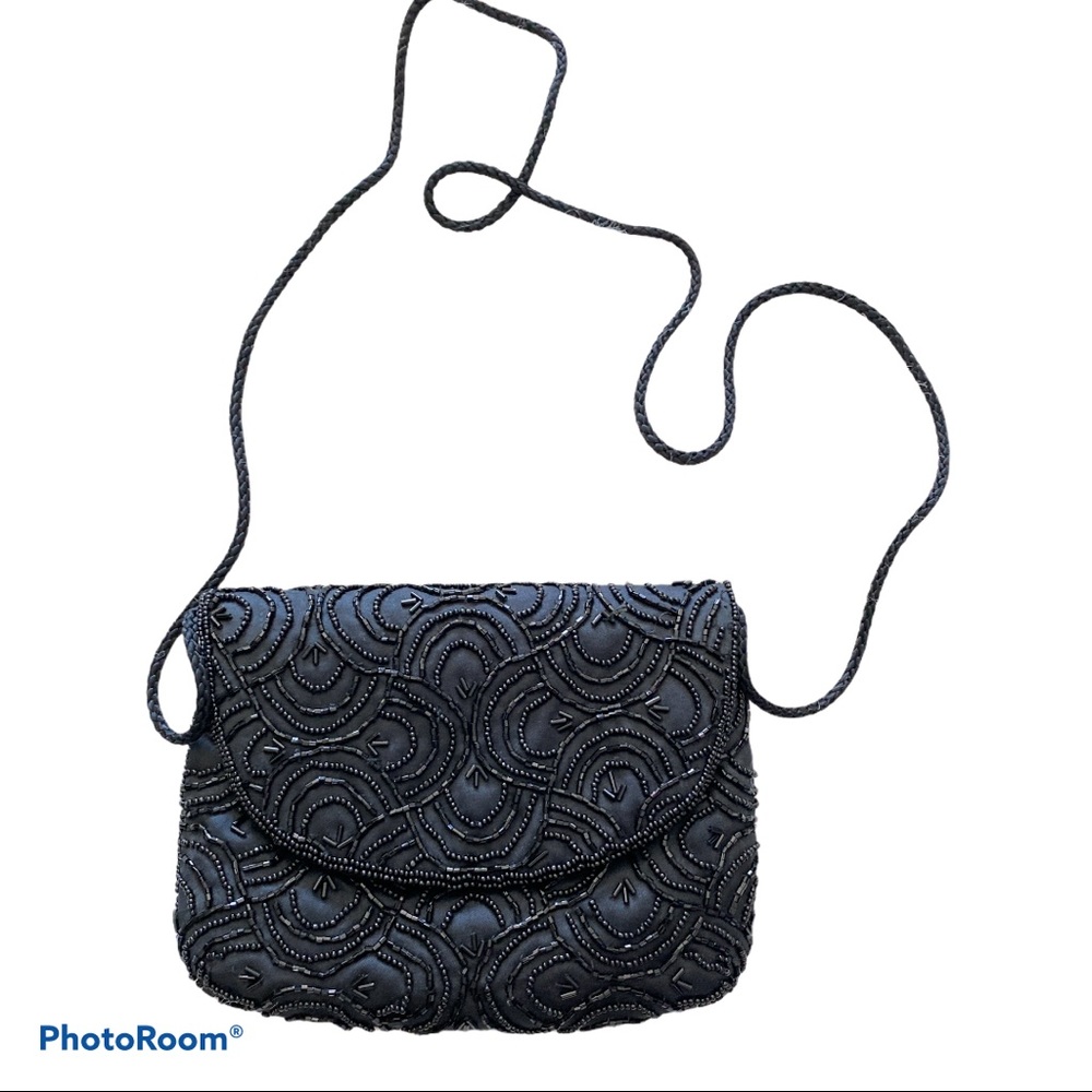 Hand beaded evening bag
